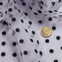 Евро-сетка в горох мягкий, ширина 1.5м.