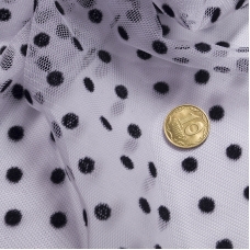 Евро-сетка в горох мягкий, ширина 1.5м.