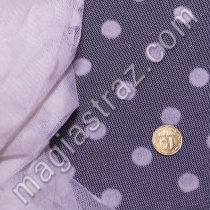 Евро-сетка в горох мягкая, ширина 1.5м.