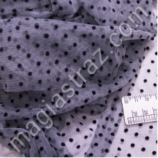 Евро-сетка в горох мягкий, ширина 1.5м.